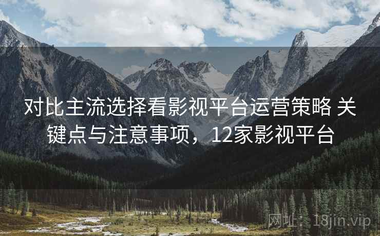 对比主流选择看影视平台运营策略 关键点与注意事项，12家影视平台