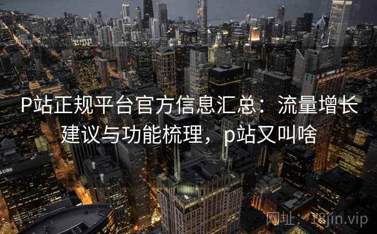 P站正规平台官方信息汇总：流量增长建议与功能梳理，p站又叫啥