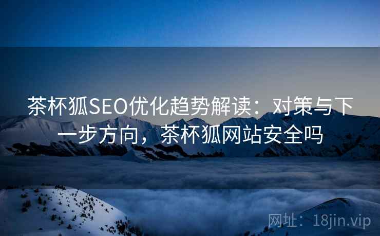 茶杯狐SEO优化趋势解读：对策与下一步方向，茶杯狐网站安全吗