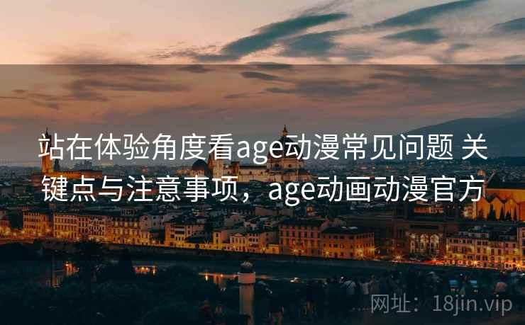 站在体验角度看age动漫常见问题 关键点与注意事项，age动画动漫官方