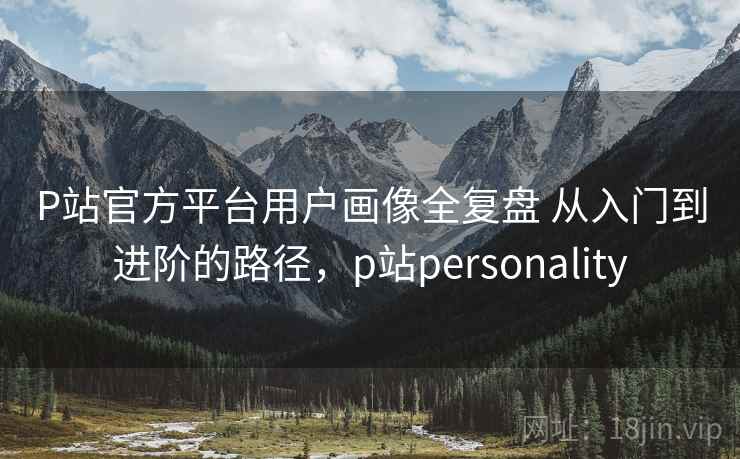 P站官方平台用户画像全复盘 从入门到进阶的路径，p站personality