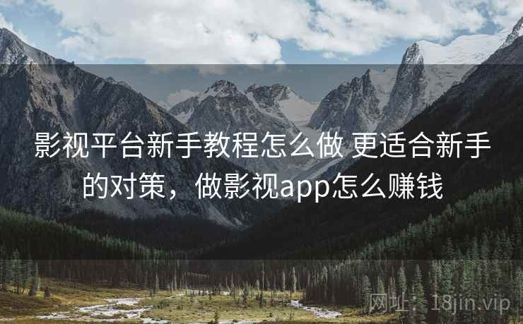 影视平台新手教程怎么做 更适合新手的对策,做影视app怎么赚钱 影视平台新手教程怎么做 更适合新手的对策,做影视app怎么赚钱