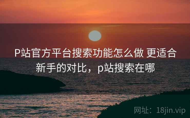 P站官方平台搜索功能怎么做 更适合新手的对比，p站搜索在哪