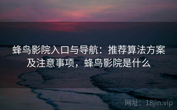 蜂鸟影院入口与导航：推荐算法方案及注意事项，蜂鸟影院是什么
