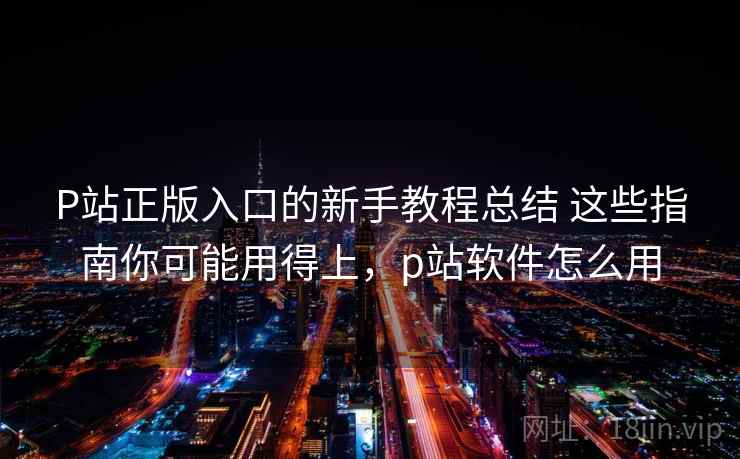 P站正版入口的新手教程总结 这些指南你可能用得上，p站软件怎么用